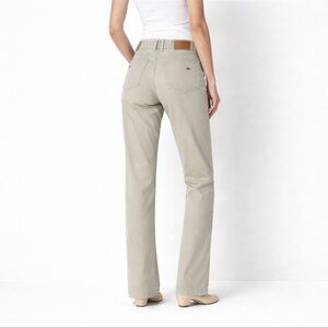 Tommy Hilfiger Khaki Pants Womens 8 Straight Leg Beige Cotton Classic